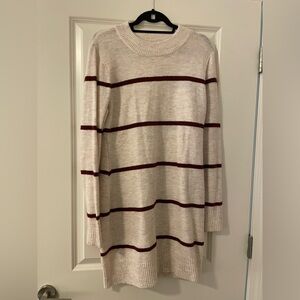 Striped sweater dress size Medium